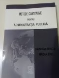 DANIELA HINCU, NADIA ENE - Metode cantitative pentru Administratia publica