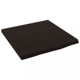 Blat de baie, maro inchis, 40x40x(2-4) cm, lemn masiv tratat