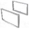 Rama adaptoare, 2 DIN, Opel, argintiu deschis, 4CARMEDIA -