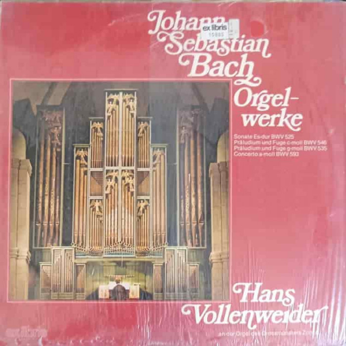 Disc vinil, LP. Johann Sebastian Bach Orgelwerke-Hans Vollenweidee-242725