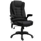 Scaun de birou cu masaj si incalzire, rotativ, textil, negru, max 120 kg, 68x72x110-120 cm, ART