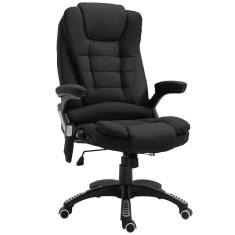 Scaun de birou cu masaj si incalzire, rotativ, textil, negru, max 120 kg, 68x72x110-120 cm foto