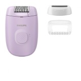 Epilator cu fir PHILIPS Seria 2000 BRE237 00, 1 viteza, 2 accesorii, Retea, Lila, L x A x I (mm) 110x40x145