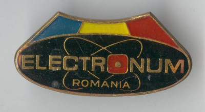 Insigna 1970 ELECTRONUM - Romania foto
