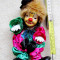 Clown Doll Petit. papusa cu cap din portelan.Vintage.