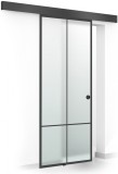 Usa glisanta Boss &reg; Black, model Club negru, 60x215 cm, sticla 8 mm mata securizata, culisanta in ambele directii