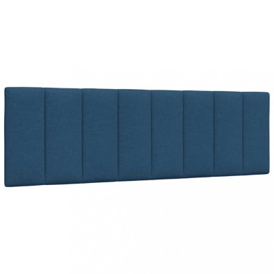 vidaXL Pernă pentru tăblie de pat, albastru, 160 cm, material textil foto