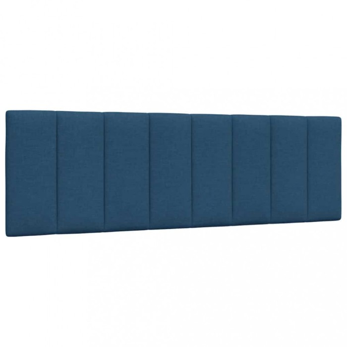 vidaXL Pernă pentru tăblie de pat, albastru, 160 cm, material textil