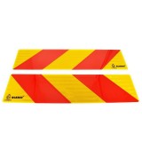 Set placute reflectorizante pentru camioane &quot;VEHICUL SCURT&quot; PREMIUM,