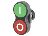 Comutator dublu 22mm EAO roşie/verde fără IP65 plat