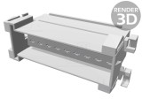 Conector cablu-cablu JPT tată negru PIN 18