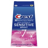 Benzi Albire Dinti, Crest Whitestrips 3D Sensitive Bright, pentru Dinti Sensibili, 8% Concentratie,