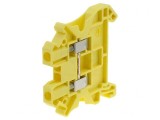 Terminal de &icirc;mbinare pentru șine 0,14-4mm&sup2; 1P 2B Galben 1kV