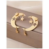 Cumpara ieftin Cercei cu Stele și Semiluna, Astriva - 585433