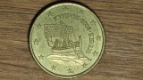 Cipru - moneda de colectie - 50 euro cent 2008 XF/XF+ - nava istorica Kyrenia, Europa