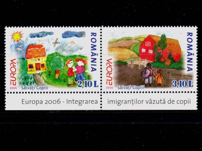 ✅RO 2006 LP 1718 &amp;quot;Europa 2006- Integrarea imigr. &amp;quot;, serie punte+tab TIP I ,MNH foto