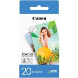 Hartie foto Canon ZINK&trade; pentru Zoemini, 5x7.6 cm, 20 coli