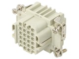 Conector ILME HDC inserturi contact mamă CDD 24 pini 10A 600V