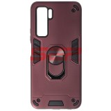 Toc TPU+PC Armor Ring Case Huawei P40 Lite 5G / nova 7 SE Wine