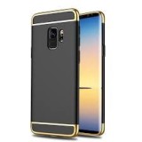 Husa Samsung Galaxy S9 Plus Elegance Luxury 3in1 Neagra, Protectie Completa, Anti-zgarieturi, Slim