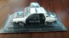 macheta dacia 1310 politia romana 1990 - deagostini masini de politie, 1/43. foto
