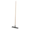 Grebla cu dinti rasuciti, pentru sol, Lumytools LT35871, otel, cu coada din lemn, 14 dinti, 145 cm