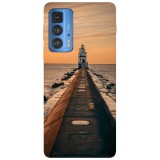 Husa compatibila cu Motorola G51 model Manitowoc Lighthouse, Silicon, TPU, Viceversa, Transparent, Carcasa