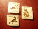 Serie Fernando Poo colonie spaniola 1967 Fauna ,3 valori, Nestampilat