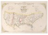 DISTRICTUL ISMAIL, 1864, MAIORUL D. PAPAZOGLU, Cromolitografie, 65x46.5cm, Harta Veche cu Certificat Autenticitate