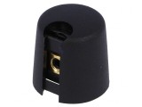 Buton Rotativ cu Indicator Plastic Negru 4mm 16x16mm