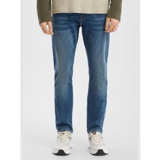 Blugi barbati Rick, cu talie medie, croiala Slim Fit, Slim Leg, Albastru, W29 L30