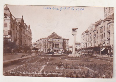 bnk cp Timisoara - Bulevardul Regele Ferdinand - uzata 1931 foto