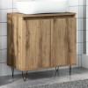 VidaXL Dulap de baie, stejar artizanal, 58x33x60 cm, lemn prelucrat