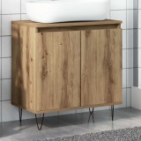VidaXL Dulap de baie, stejar artizanal, 58x33x60 cm, lemn prelucrat