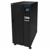 UPS 10KVA, 9000W, Online, cu Dubla Conversie, Trifazat-Monofazat 3/1, Management si Ecran LCD, Utilizeaza 16x Acumulator 12V 9Ah, TED Electric, Oem