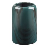 Suport pentru Periute de Dinti, Rotund Ceramic Verde Marble &Oslash;7.5x12.5cm