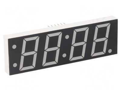 Afișaj LED 7 Segmente 24mm 4 Digiti Galben-Verde foto
