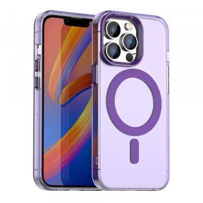 Husa MagSafe pentru Apple iPhone 13 Pro Max, Techsuit, CandyCase, Mov foto