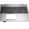 Tastatura Asus Neagra N56VJ cu Palmrest argintiu fara Touchpad, N56VM cu Palmrest argintiu fara Touchpad,