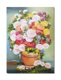 Cumpara ieftin Tablou pictat manual, Vaza cu crizanteme, parfum de sarbatoare, 70x50cm ulei pe panza, Magistral