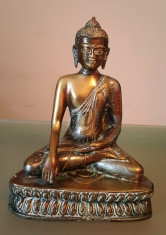 Statueta Buddha bronz, 20 cm foto