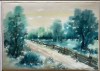 Acuarelă / tablou, E. Dinulescu, 34 x 24 suprafata pictata, peisaj arta romaneasca contemporana, artist roman, Peisaje, Acuarela, Realism
