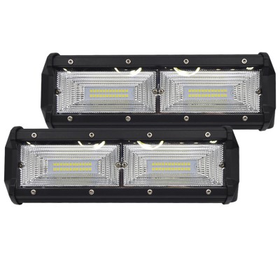 Set 2 proiectoare LED, 144W cu 48 de led-uri foto