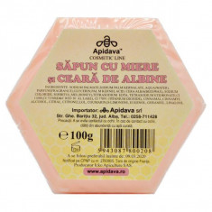 Sapun cu miere si ceara de albine, 100 g, Apidava