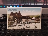 Brașov, Kronstadt, Piața Libertăței, Markplatz, circulație 5 aug. 1929, 205
