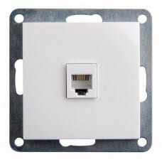 Top priza telefon Rj11, alba