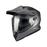 Cumpara ieftin Casca touring/adventure MT model Track SV Pure A2 gri mat &ndash; tip viziera: HS 12 M (57/58cm)