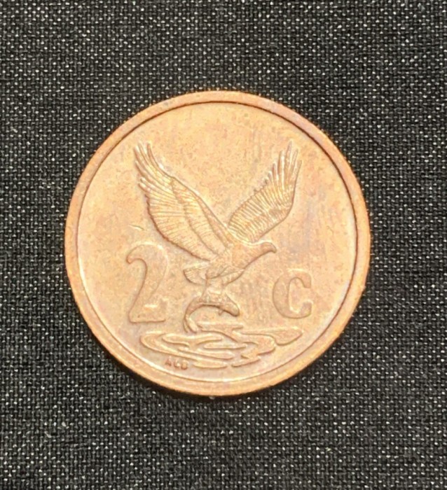 Moneda 2 cenți 2000 Africa de Sud