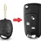 Carcasa cheie auto transformatoare tip briceag, Techstar, compatibila cu Ford Mondeo, Focus, Fiesta, 3 butoane modificat