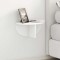 vidaXL Raft de perete 2 pcs Alb 38 x 19 x 19 cm Lemn compozit 891409